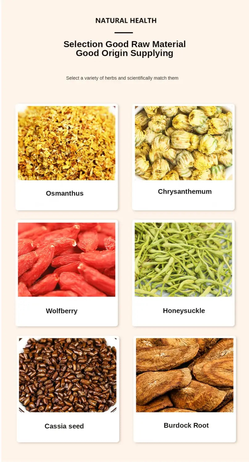 Image of natural health ingredients for Liver Tea Health-Enhancing Herbal Tea