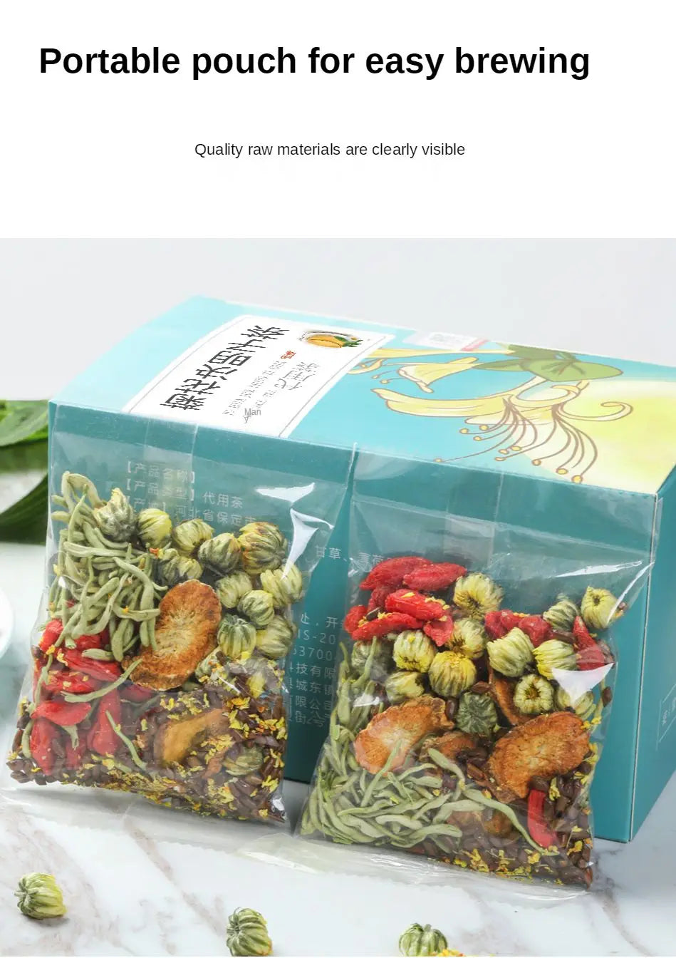 Packaged liver tea herbal blend for health-enhancing herbal tea benefits