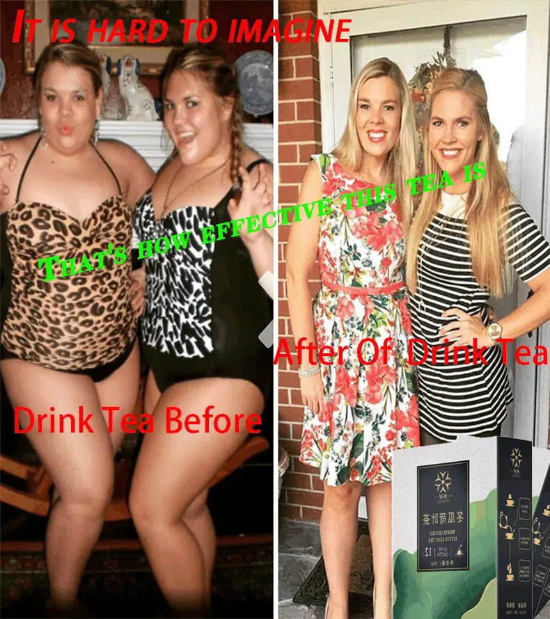 Slimming tea advertisement showcasing Herbal Tea Health and health-enhancing herbal tea