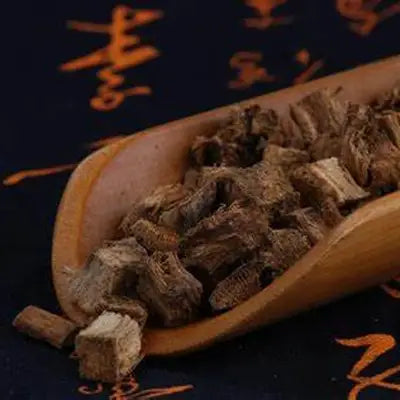 Dried cubed Hovenia Dulcis Thunb root pieces in Health-Enhancing Herbal Tea with tangerine peel