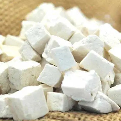 Diced Poria Cocos root vegetable for herbal tea with antioxidant properties