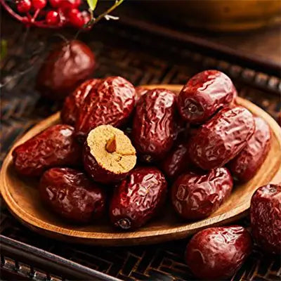Shiny reddish-brown jujube dates for kidney health and renal protection in herbal tea