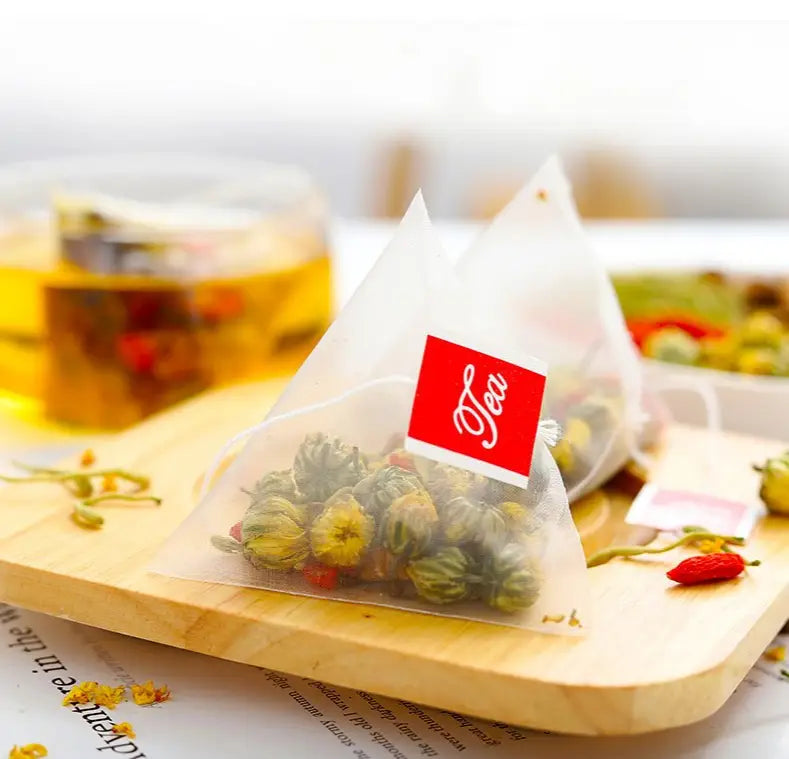 Pyramid Tea Bags for Liver Detox with Chrysanthemum Cassia Seed Herbal Tea
