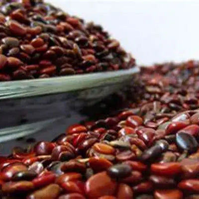 Red and brown seeds from Health-Enhancing Herbal Tea with Hovenia Dulcis Thunb and tangerine peel
