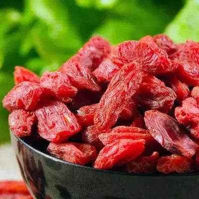 Dried red goji berries in Dysmenorrhea Tea herbal tea promotes blood circulation and alleviating menstrual pain