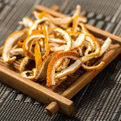 Dried orange peels in Red Bean Barley Tea supporting detoxification processes herb tea for detox
