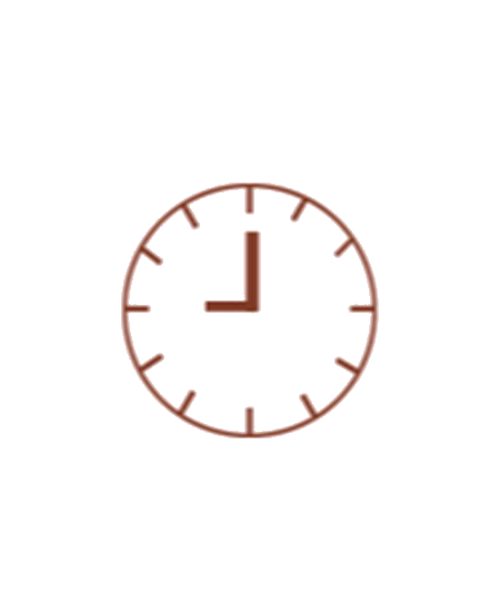 Clock face showing nine o’clock with Lung Tea herbal blend featuring siraitia grosvenorii and boat-fruited sterculia for cough relief