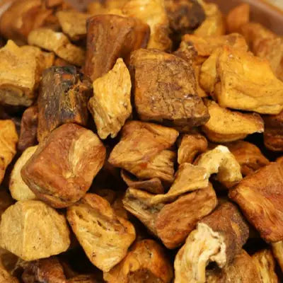 Diced dried fruit with poria cocos for herbal tea with antioxidant properties